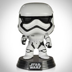 First Order Stormtrooper // George Lucas Signed Funko Pop