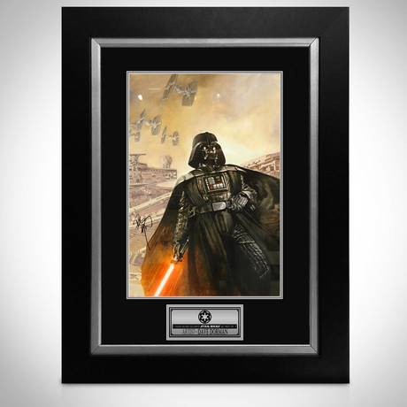 Darth Vader Tie Fighters // Dave Dorman Signed Art Print // Custom Frame