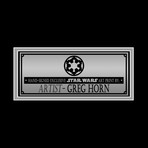 Darth Vader + The Death Star // Greg Horn Signed Art Print // Custom Frame