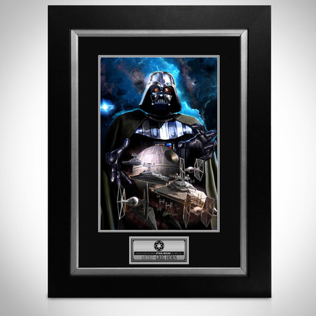 Darth Vader + The Death Star // Greg Horn Signed Art Print // Custom Frame