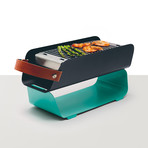 UNA Portable Outdoor Charcoal Grill // Mint Turquoise