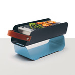 UNA Portable Outdoor Charcoal Grill // Pastel Blue