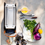 UNA Portable Outdoor Charcoal Grill // Pastel Blue