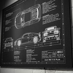 Audi // 2016-2017 // R8 V10 (17"W x 12"H x .125"D)