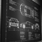 Audi // 2016-2017 // R8 V10 (17"W x 12"H x .125"D)