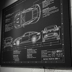 Aston Martin // 2017-2018 // DB11 (17"W x 12"H x .125"D)