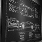 Aston Martin // 2017-2018 // DB11 (17"W x 12"H x .125"D)