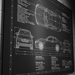 BMW // 2014-2017 // M4 (17"W x 12"H x .125"D)