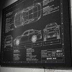 BMW // 2014-2017 // M4 (17"W x 12"H x .125"D)