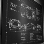 Ferrari // 1987-1992 // F40 (17"W x 12"H x .125"D)