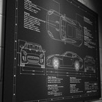 Jaguar // 2014-2017 // F Type (17"W x 12"H x .125"D)