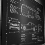 Mercedes // 2016-2017 // AMG C63 (17"W x 12"H x .125"D)