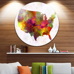 United States Map in Colors