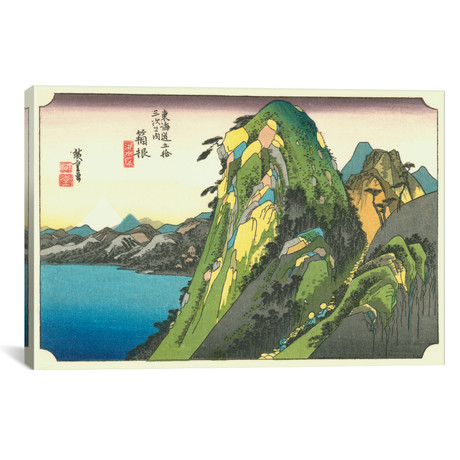 Hakone, Kosui No Zu // Hakone: View of the Lake // // Utagawa Hiroshige (26"W x 18"H x 0.75"D)