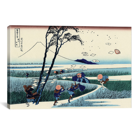 Ejiri In The Suruga Province // c.1830 // Katsushika Hokusai (26"W x 18"H x 0.75"D)