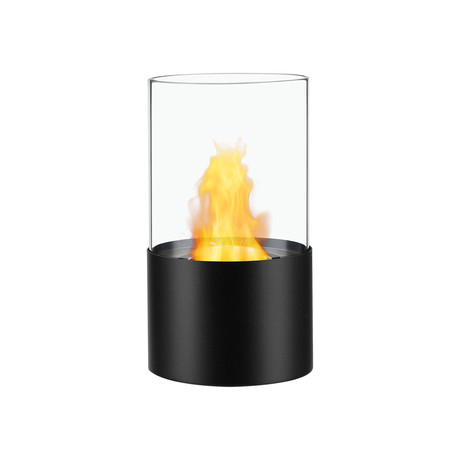 Circum Portable Tabletop Ethanol Fireplace (Black)