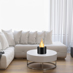 Circum Portable Tabletop Ethanol Fireplace (Black)