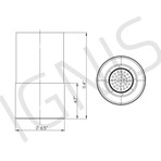 Circum Portable Tabletop Ethanol Fireplace (Black)