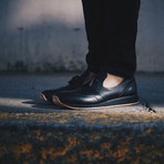 309 Works // Quarter Jogger // Pebbled // Black + Black (US: 9)
