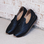 309 Works // Quarter Jogger // Pebbled // Black + Black (US: 9)