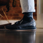 309 Works // Quarter Jogger // Pebbled // Black + Black (US: 9)