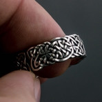 Runes and Ornaments Collection Rings Viking Ornament Ring // Silver (7)