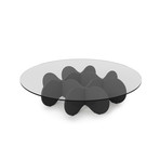 Waverly Round Glass Top Accent End Coffee Table