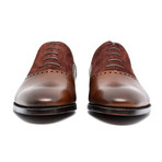 Jean Pierre IV French Pebble Grain Calfskin // Brown + Burgundy (UK: 8)