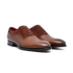 Jean Pierre IV French Pebble Grain Calfskin // Brown + Burgundy (UK: 8)
