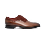 Jean Pierre IV French Pebble Grain Calfskin // Brown + Burgundy (UK: 8)