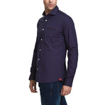 Angel Casual Button-Up // Purple (L)