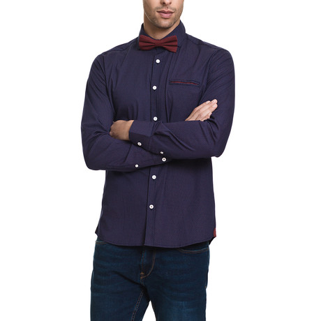 Angel Casual Button-Up // Purple (L)
