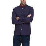 Angel Casual Button-Up // Purple (L)
