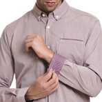 Julian Casual Button-Up // Dusty Red (XL)