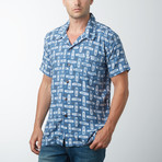 Kayyl Retro Hawaiian Shirt // Blue (XL)