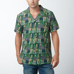 Koi Retro Hawaiian Shirt // Dark Blue (XL)