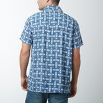 Kayyl Retro Hawaiian Shirt // Blue (2XL)