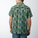 Koi Retro Hawaiian Shirt // Dark Blue (XL)