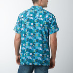 Maddox Retro Hawaiian Shirt // Blue (XL)