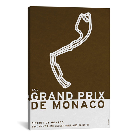 1929 Grand Prix de Monaco // Chungkong (26"W x 18"H x 0.75"D)