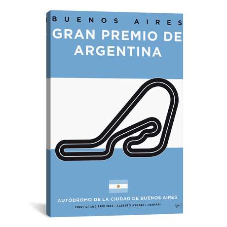 F1 Buenos Aires Race Track // Chungkong (26"W x 18"H x 0.75"D)