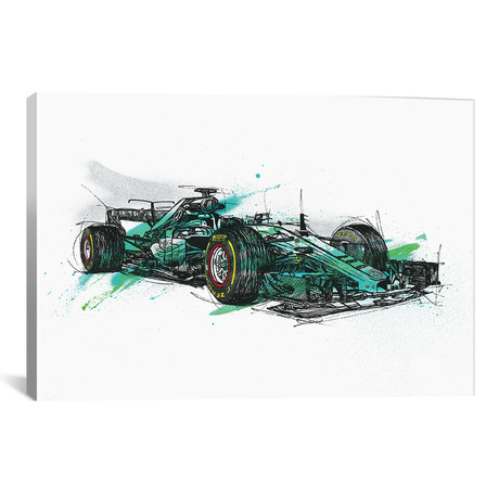 F1 Hamilton // Francisco Javier Banda Ruiz (26"W x 18"H x 0.75"D)