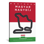 F1 Hungaroring Race Track // Chungkong (26"W x 18"H x 0.75"D)