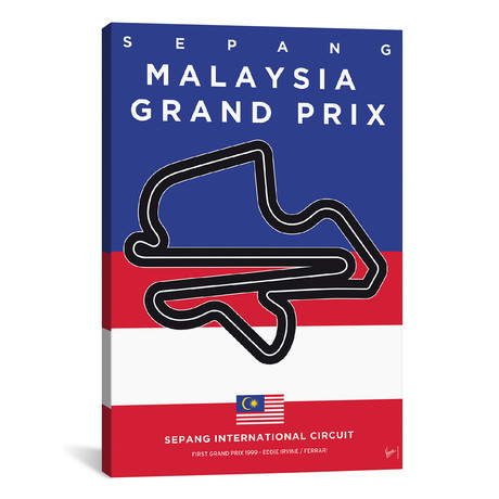 F1 Sepang Race Track // Chungkong (26"W x 18"H x 0.75"D)