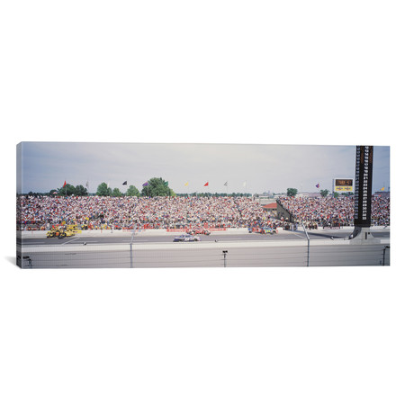 Pit Road, Indianapolis Motor Speedway, The Brickyard // Marion County, Indiana // Panoramic Images (36"W x 12"H x 0.75"D)