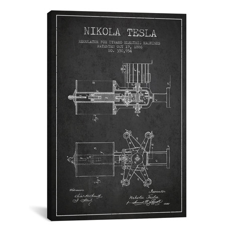 Tesla Regulator // Aged Pixel (26"W x 18"H x 0.75"D)