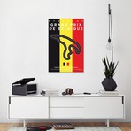 F1 Francorchamps Race Track // Chungkong (26"W x 18"H x 0.75"D)