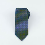 Brioni // Cartwright Silk Tie // Green + Blue