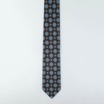 Cormac Silk Tie // Brown + Blue