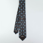 Cormac Silk Tie // Brown + Blue